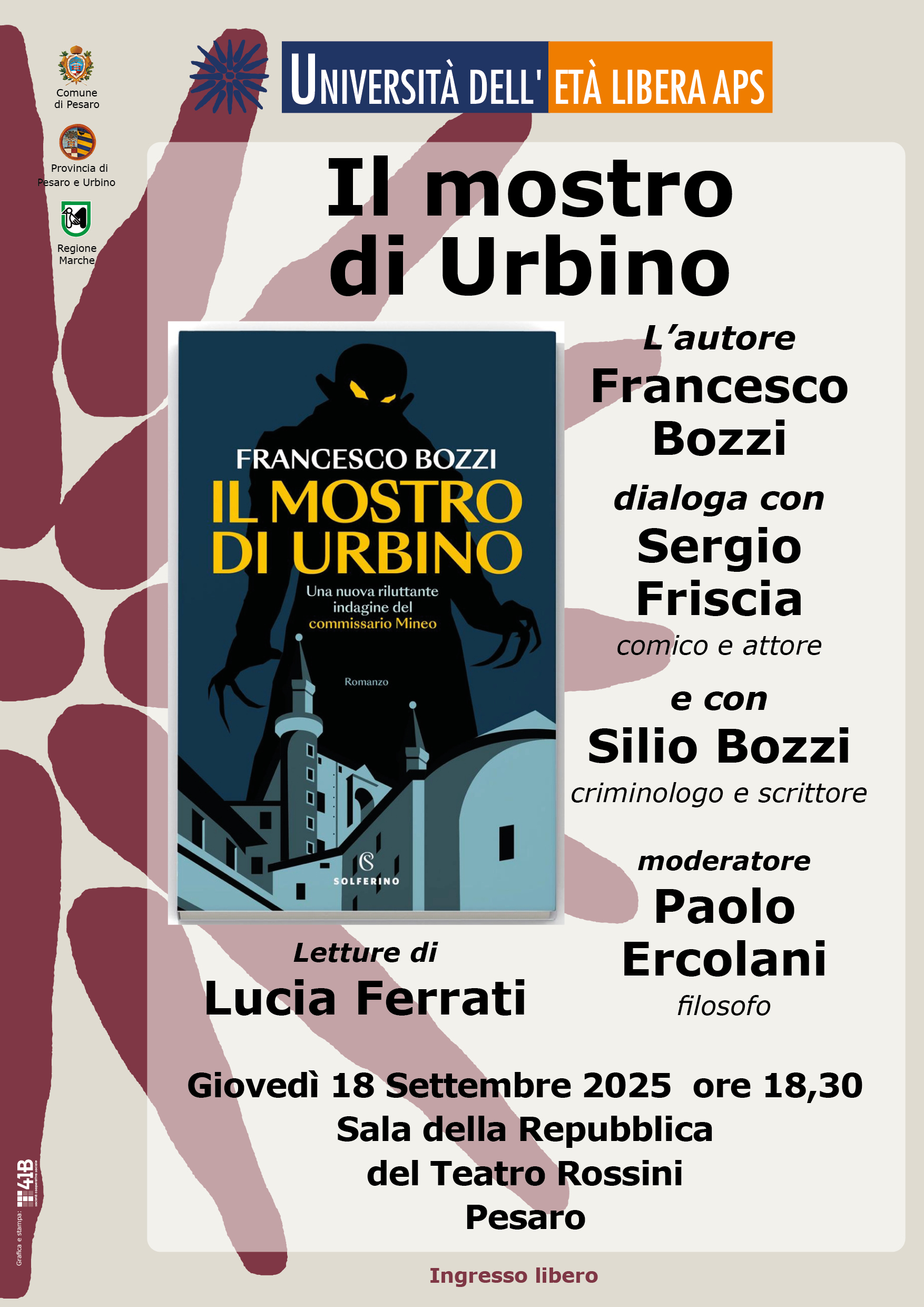 Presentazione del libro “Il mostro di Urbino” Presentazione del libro "Il mostro di Urbino"