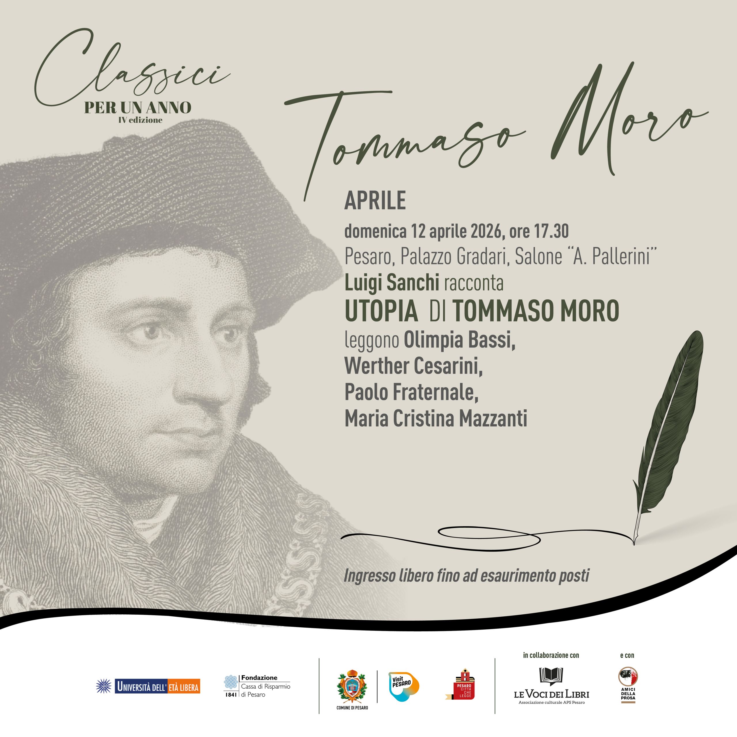 Luigi Sanchi racconta UTOPIA di Tommaso Moro