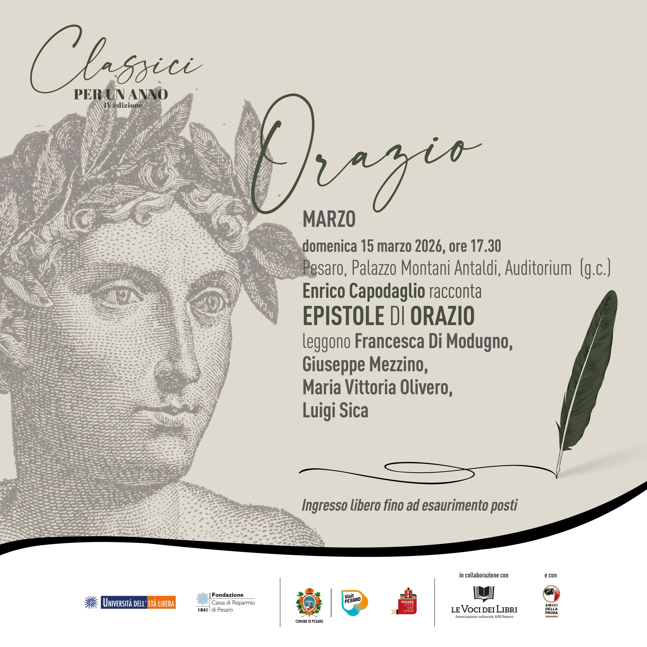 Enrico Capodaglio racconta EPISTOLE di Orazio