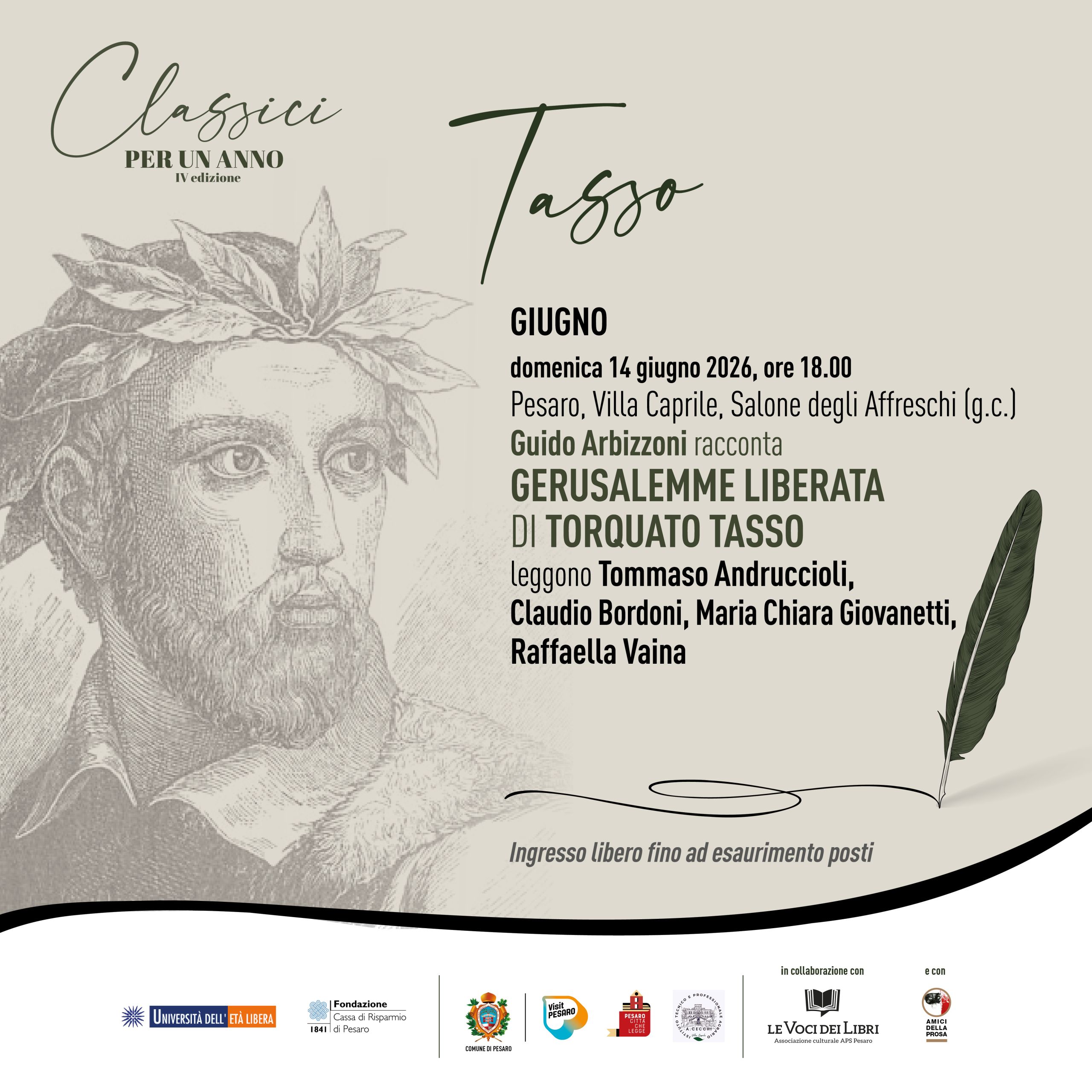 GUIDO ARBIZZONI racconta GERUSALEMME LIBERATA di TORQUATO TASSO